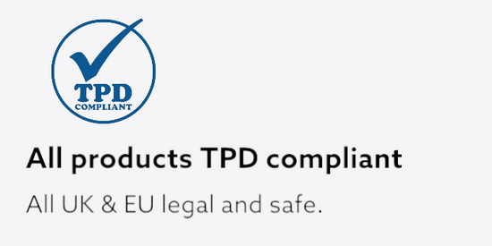 All products TPD compliant banner