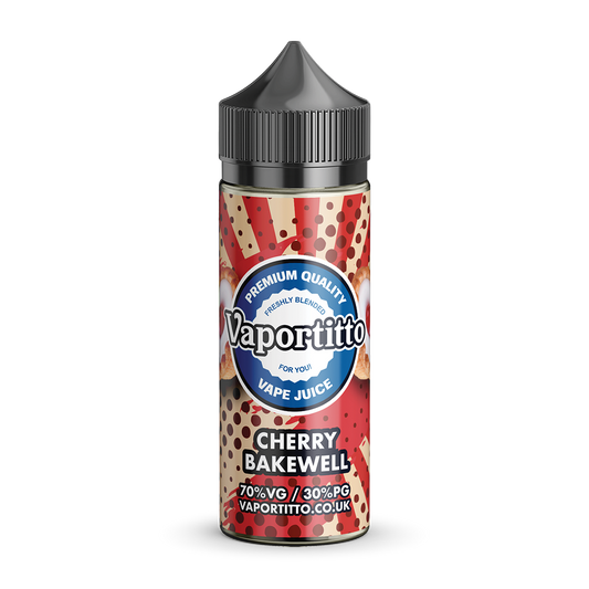 Cherry Bakewell 100ml Shortfill - Premium E-liquid from Vaportitto - Just £12.99! Shop now at Vaportitto