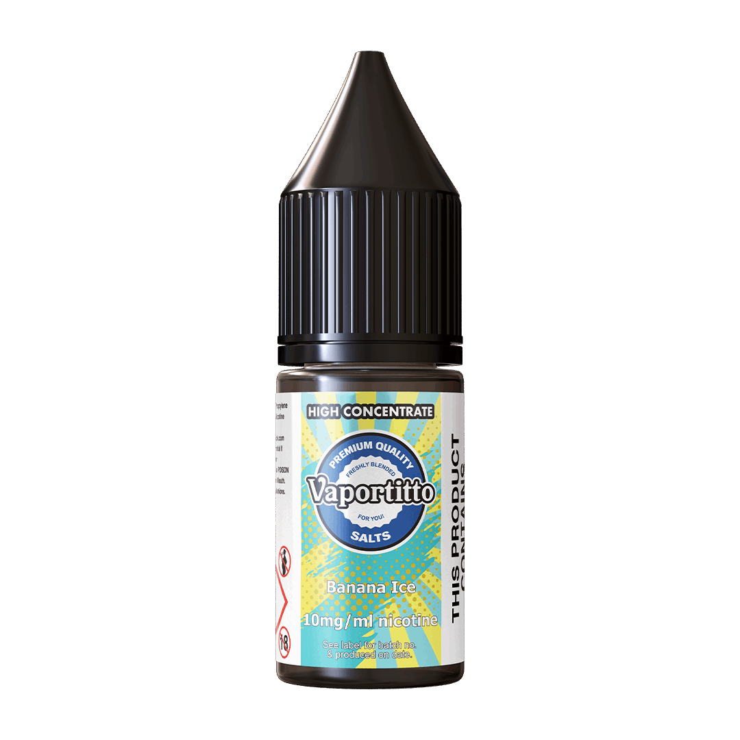 Banana Ice High Concentrate Nic Salt 50/50 10ml - Premium E-liquid from Vaportitto - Just £3.50! Shop now at Vaportitto